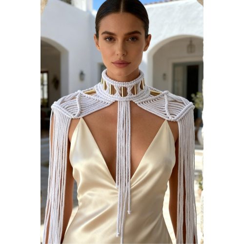 Aurora macramé shoulder piece