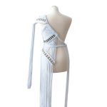 Corin asymetric macramé dress