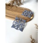 Hand-knotted Mystic Bloom jewelry with stainless steel hanger – Macra Nodo