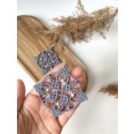 Mystic Bloom macramé earrings