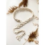 Serena belt made of 100% cotton, with macramé knotting and boho vibe – Macra Nodo